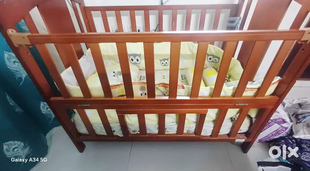 Baby cot. Wooden  ( First cry)