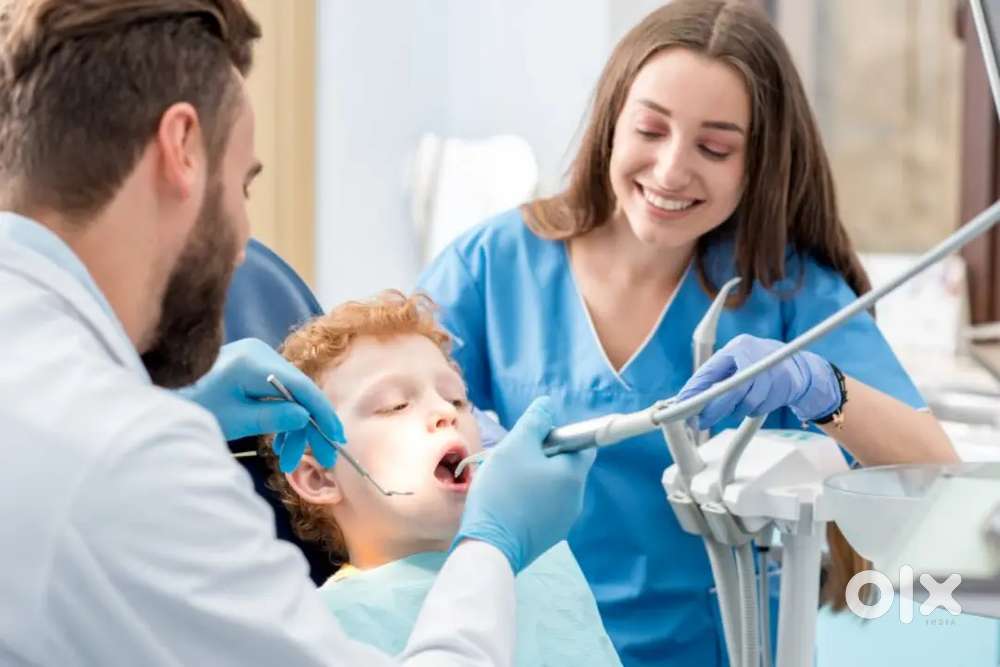 Cleaning staff + Female Dental Assistant + Female Dentist