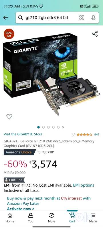 Geforce gt 710 2gb ddr4 hot sale