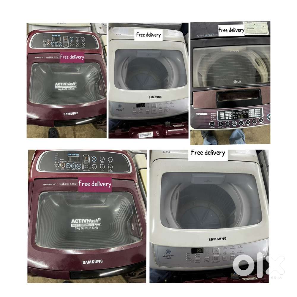 5 years warranty, Fully automatic washing machine used with delivery