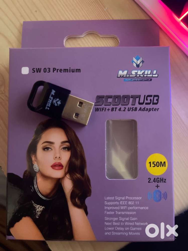 SW 03 Premium WiFi + Bluetooth USB Adapter