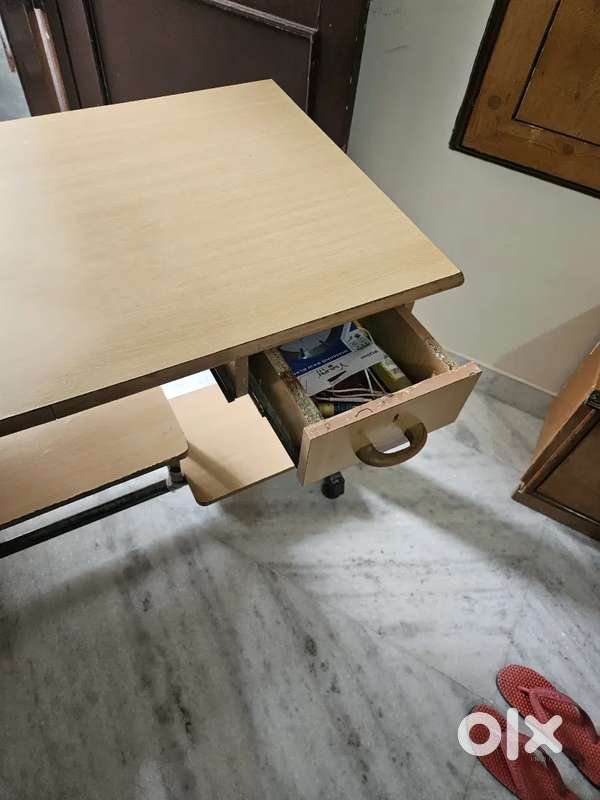 Study Table with Storage Drawer & Shelf , With Office Chair little dam