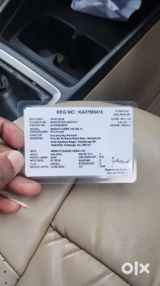 Maruti Suzuki Dzire 2018 Diesel 140000 Km Driven