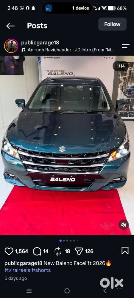 Maruti Suzuki Baleno New Glamorous Look Launched,more Details Please C