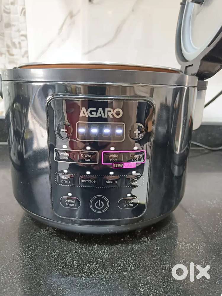 AGARO Regal 8in1 Electric Rice Cooker, Litres Ceramic Inner Bowl