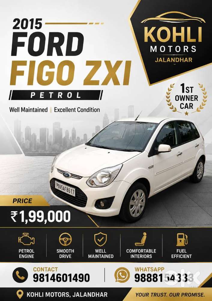 Ford Figo Duratorq Zxi 1.4, 2015, Petrol