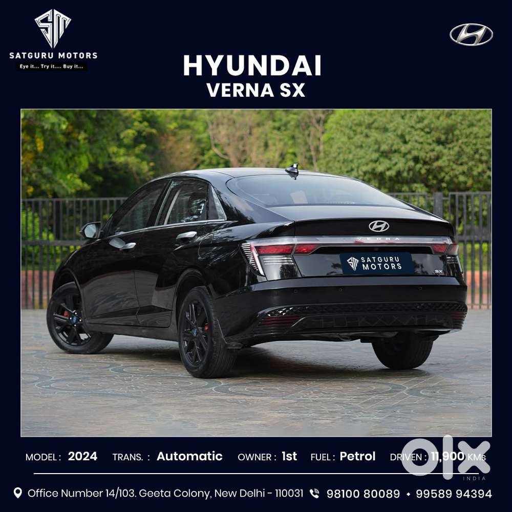 Hyundai Verna Sx 1.5 Petrol Ivt, 2024, Petrol