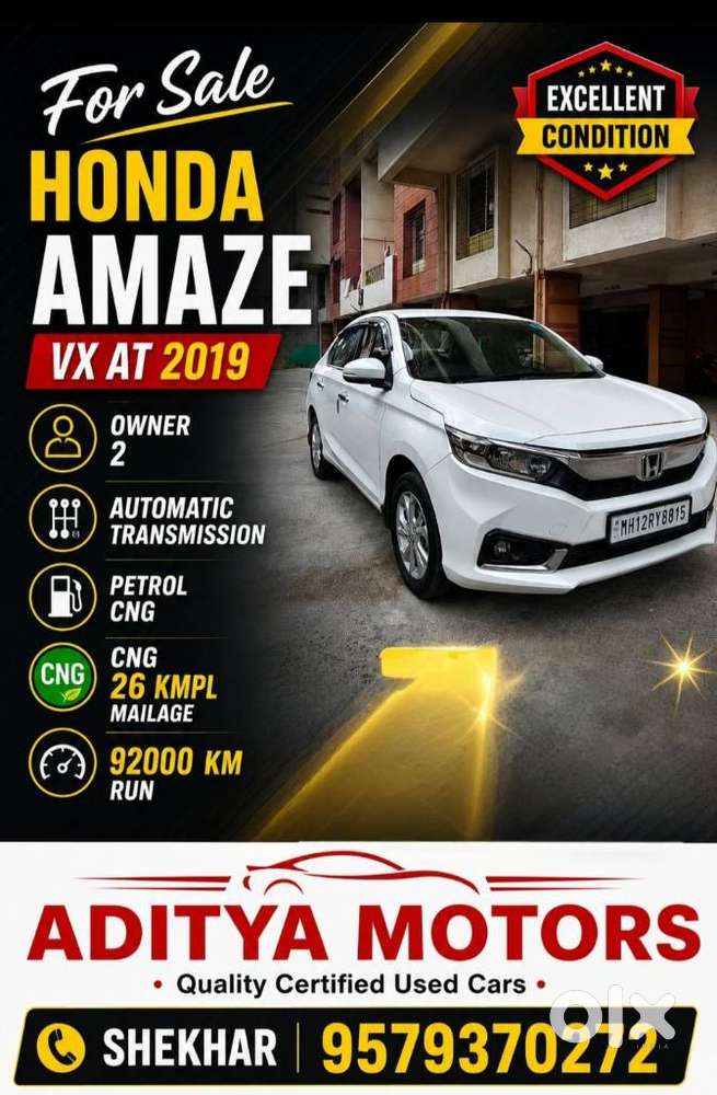 Honda Amaze 2nd Gen Vx, 2019, Cng & Hybrids