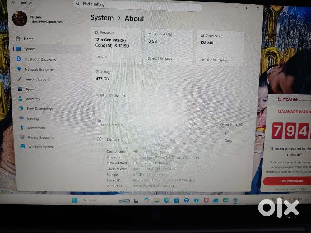 12th gen intel(r) core(tm) i5-1235u