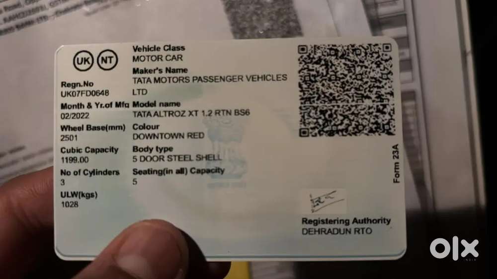 2022 Tata Altroz Petrol Manual