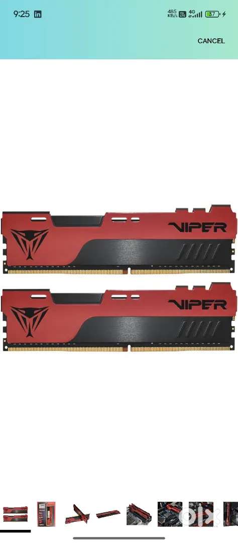 Patriot Memory Viper Elite II DDR4 16GB(2 x 8GB) 3200MHz Kit