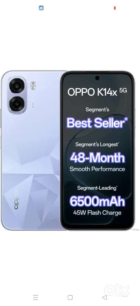 Oppo k14x 5g 4/64 18 days old mobile