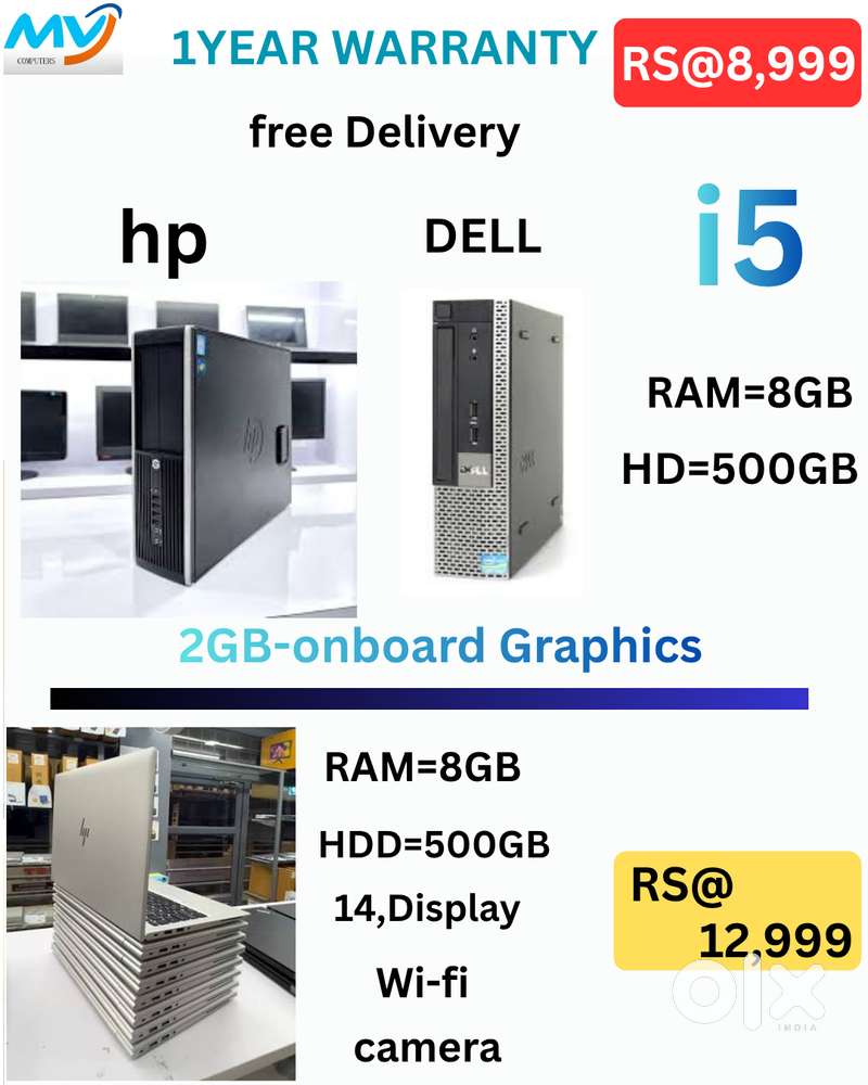 desktop CPU available Ready tohpdellCondition Bill & Warranty Availabl