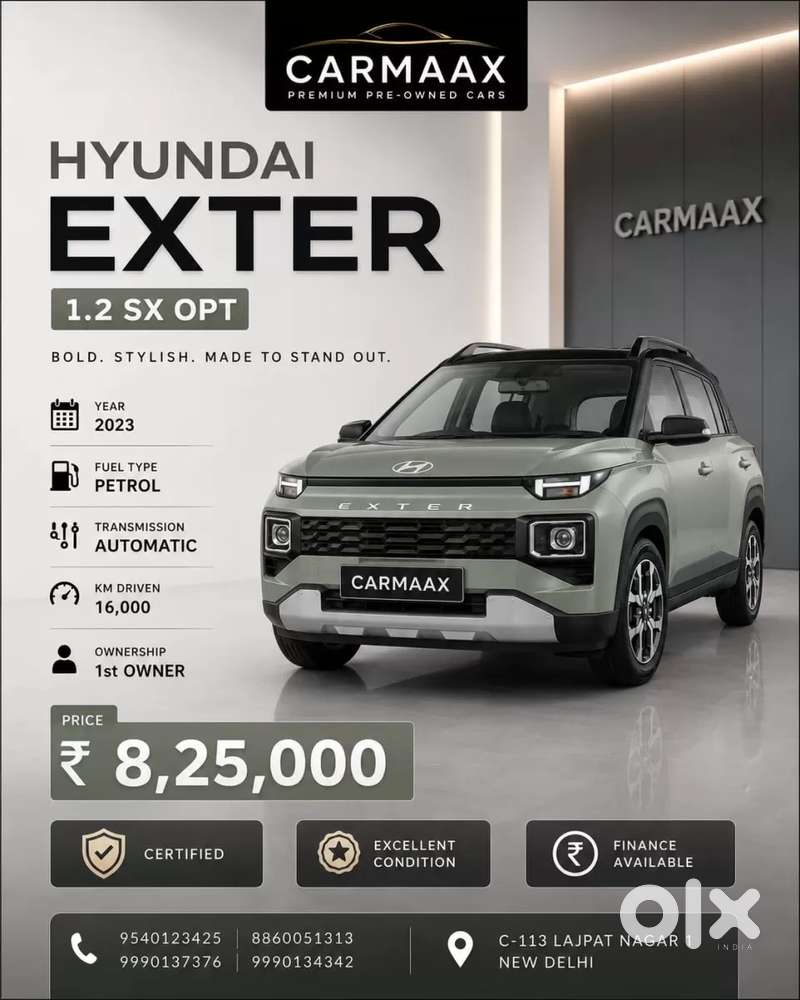 Hyundai Exter Sx (o) 1.2 Amt, 2023, Petrol