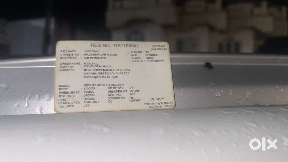 Hyundai I20 1.2 Asta, 2015, Diesel