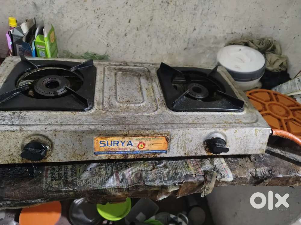 Gas stove kitchen set