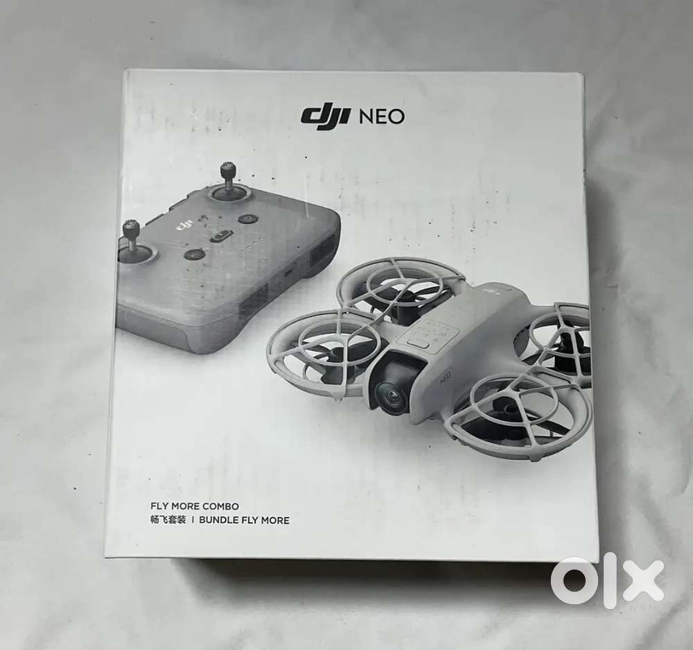 DJI Neo Fly More Combo 4K Drone Kit w/RC-N3 Remote 3 Batteries Open Bo