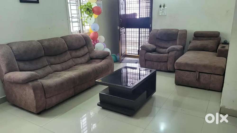 Recliner + Sofa + Diwaan + Coffee Table up for sale