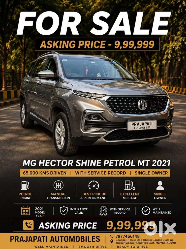 Mg Hector Shine 1.5 Turbo Mt, 2021, Petrol