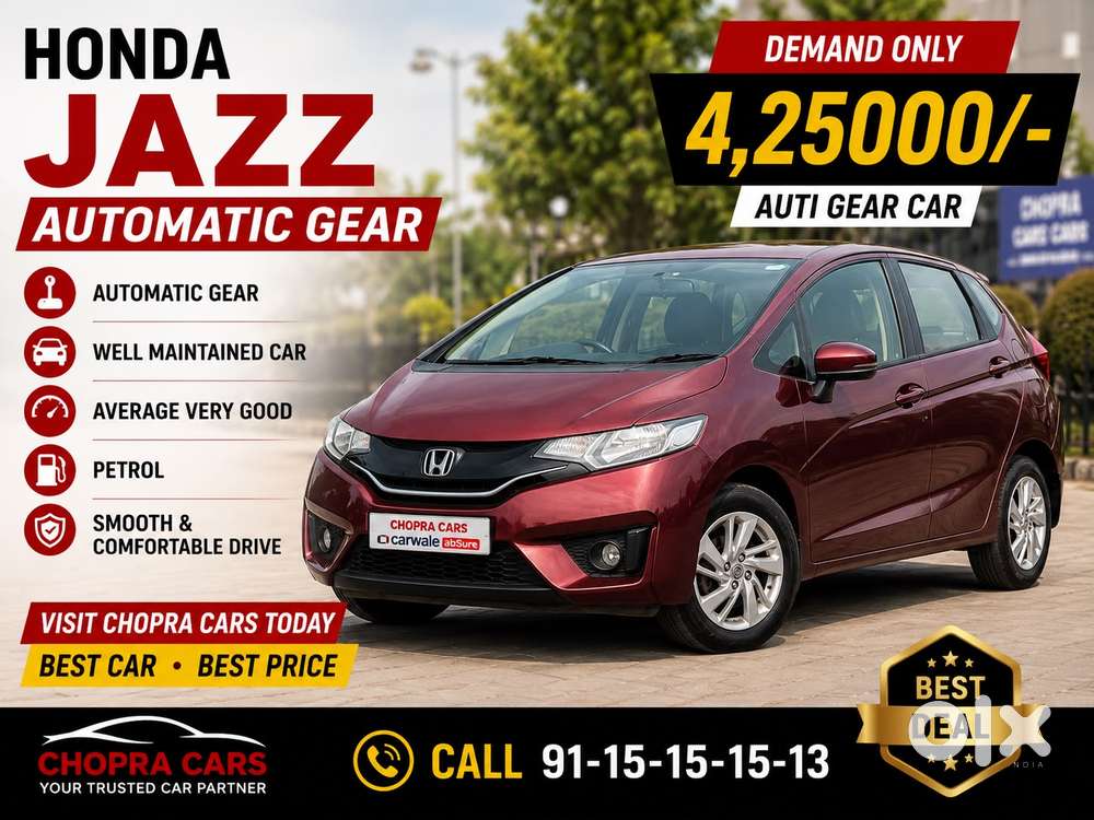 Honda Jazz V At Privilege, 2017, Petrol
