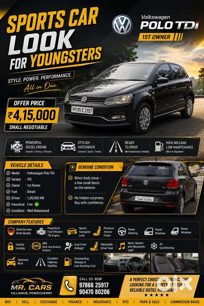 Volkswagen Polo 1.5 Tdi Comfortline, 2017, Diesel