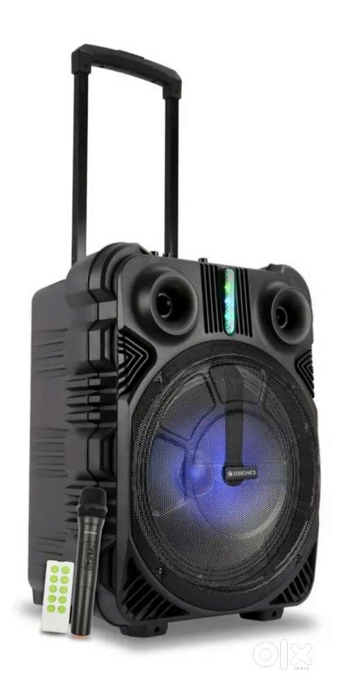 Zebronics TRX211 Party Speaker with Trolley & Mic Loud Bass for DJ