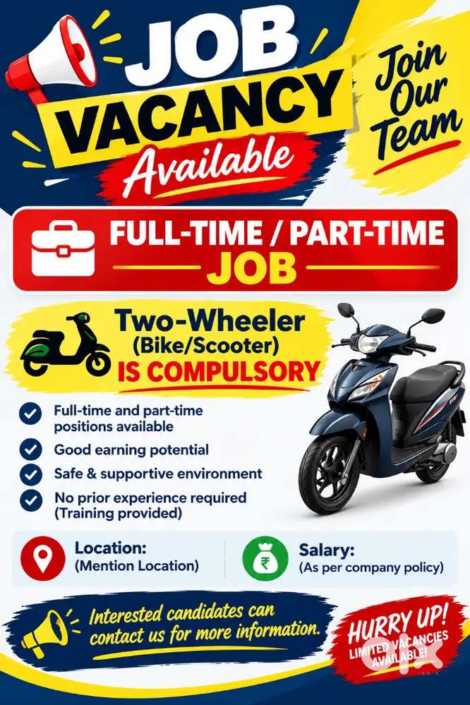 Delivery boy required