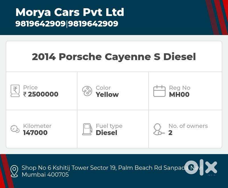 Porsche Cayenne S, 2014, Diesel