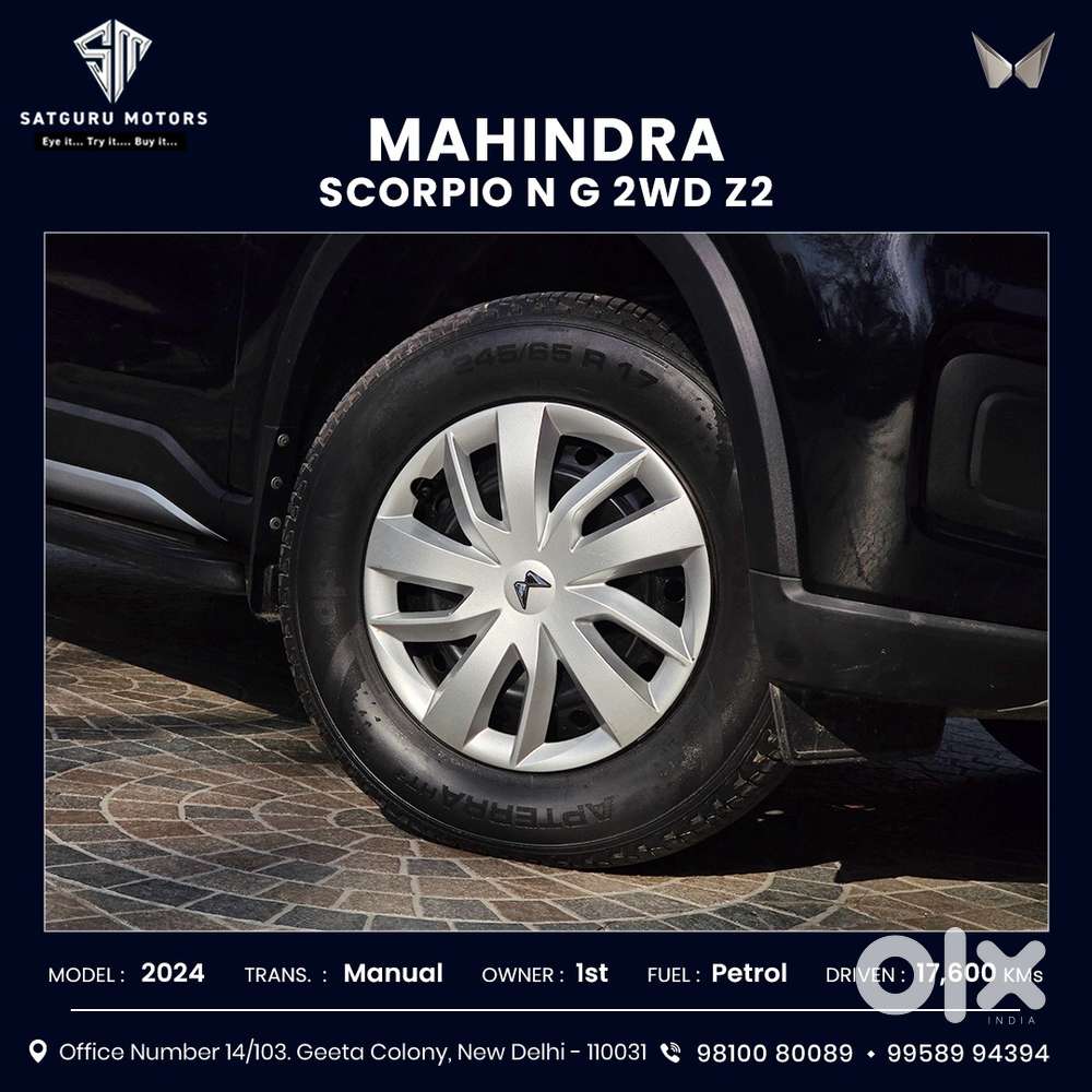 Mahindra Scorpio N Z2 Petrol Mt 6 Str, 2024, Petrol