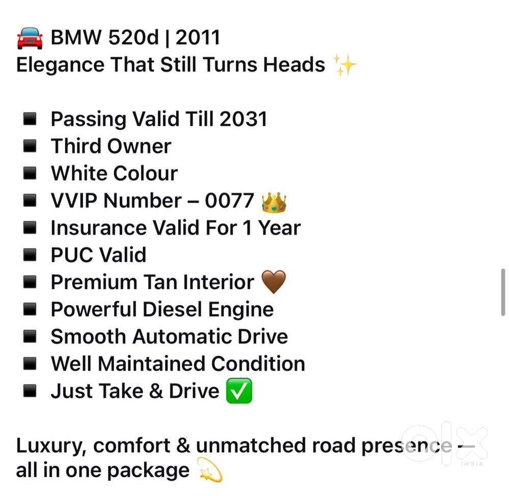 Bmw 5 Series Diesel 2011