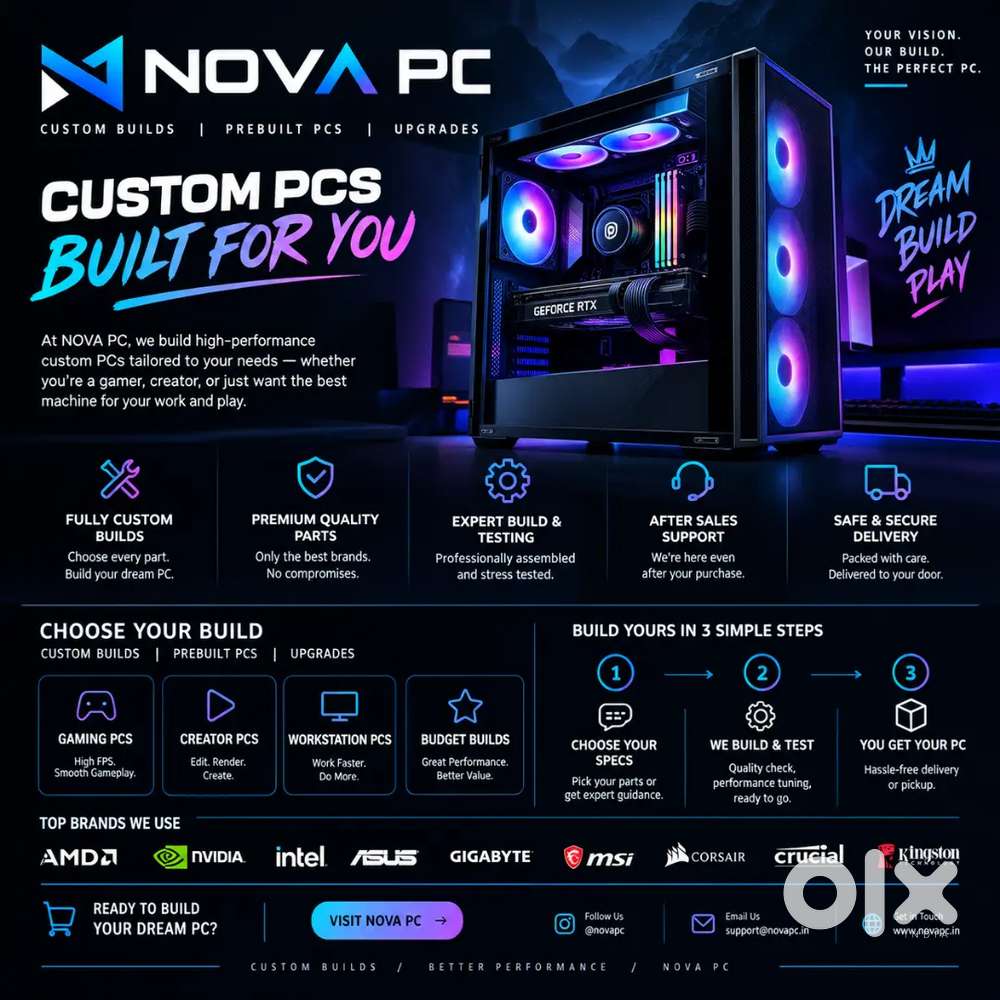 Nova pc here sells custom pc builds