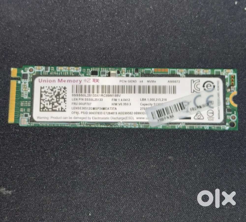 512GB NVMe SSD Gen3 x4 M.2 2280