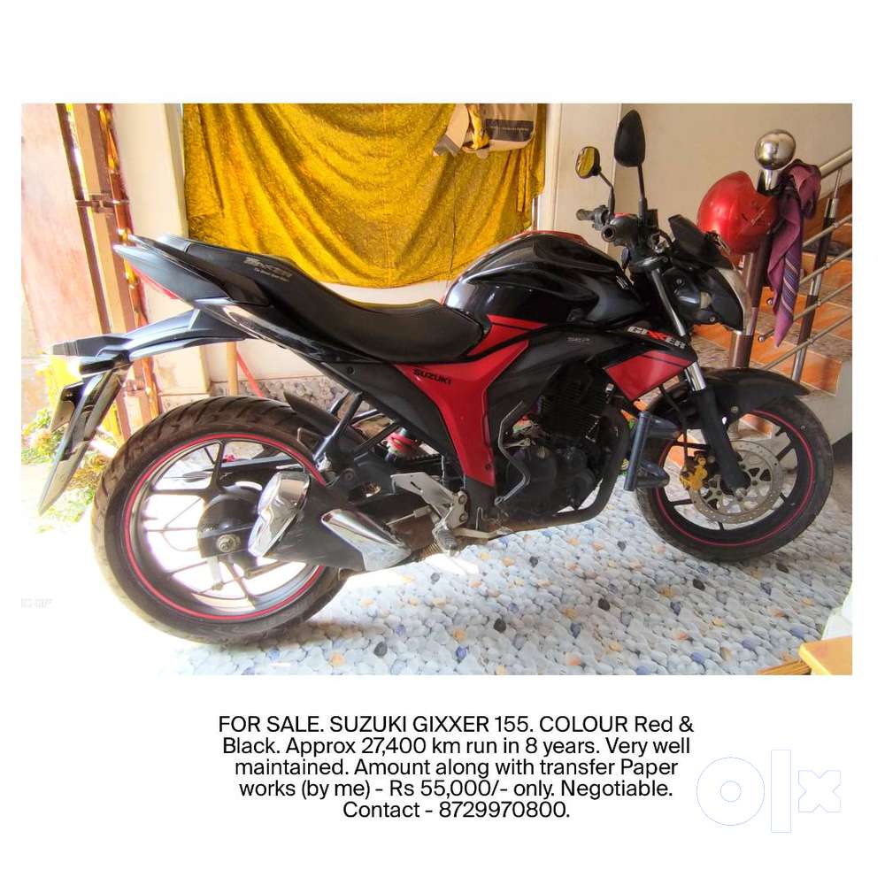 Suzuki gixxer 155 red colour new arrivals