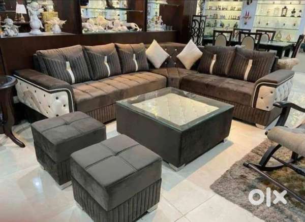 Luxurious l shape sofa set available in Starf furniture