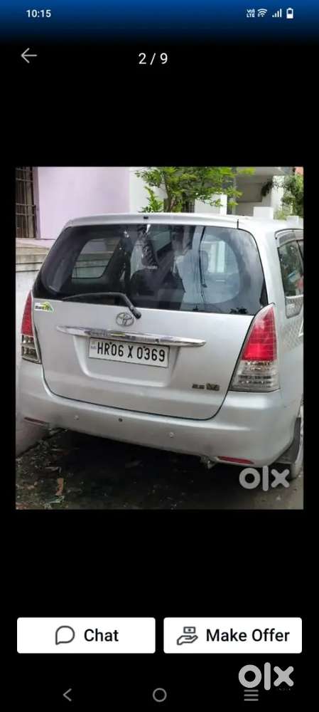 100% No Dealers Hr Registratio Innova 2011 Diesel 137000 Km Driven