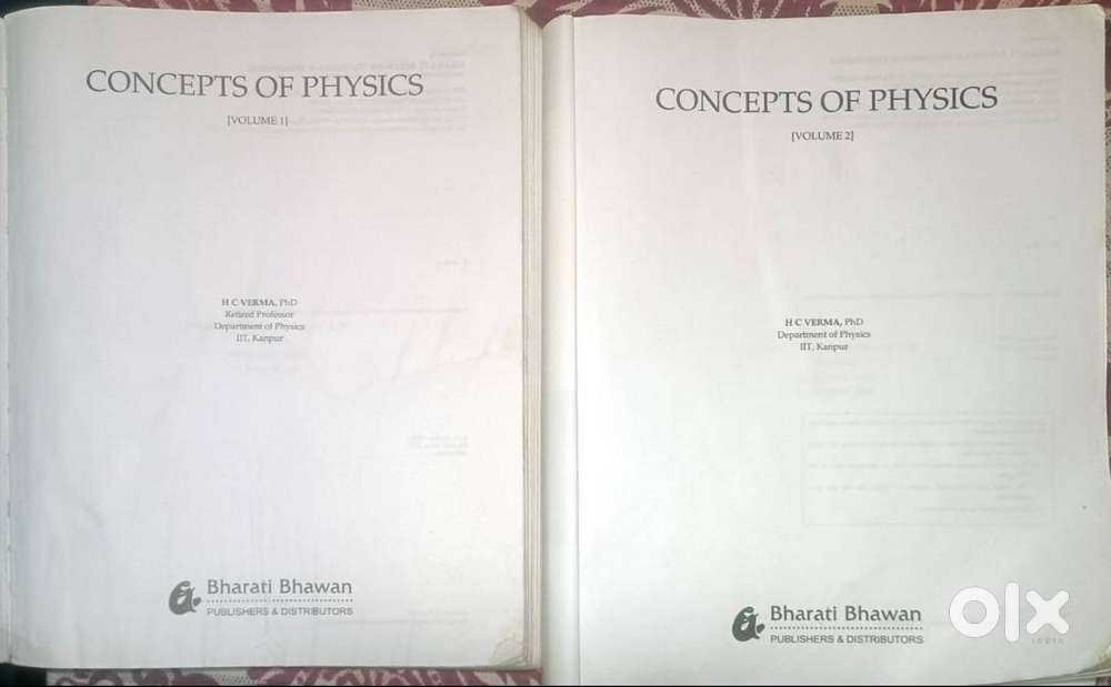 H.C. Verma Concepts of Physics &ndash; Volume 1 & 2  JEE Physics