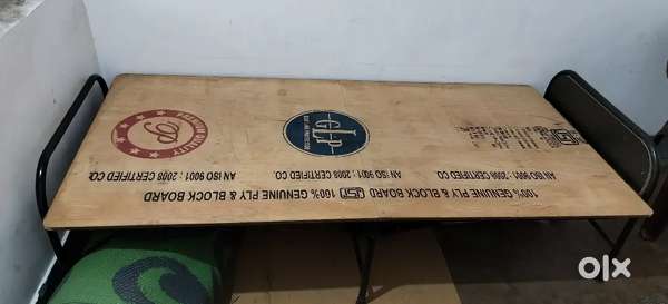 Wood Study Table foldable, Plywood Folding, Wood Portable laptop table