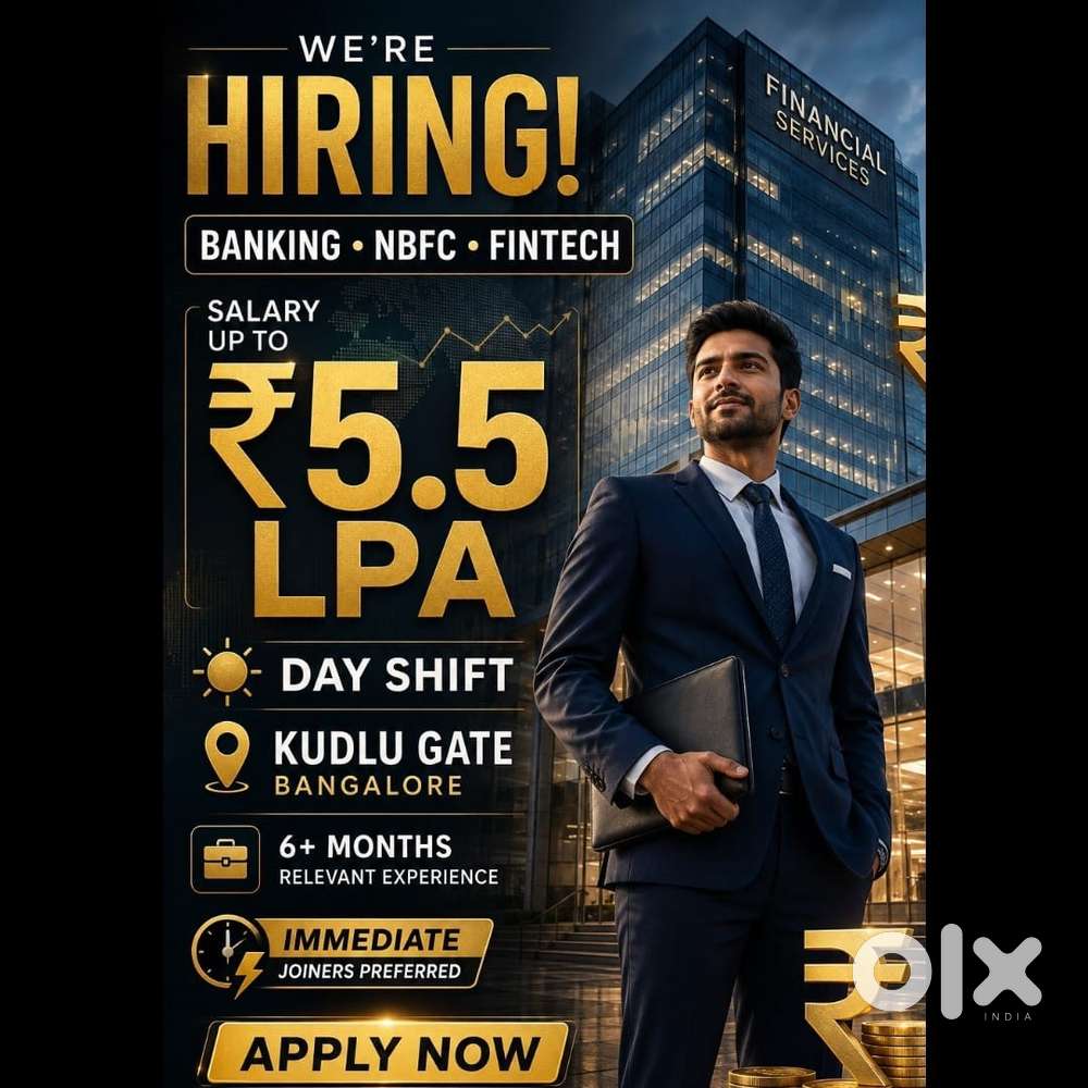 Fresher and Experienced Both can apply