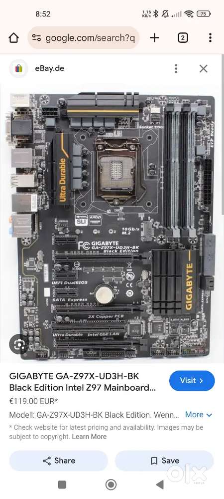 Black Edition Gigabyte Z97 Ud3h Gigabyte Ga-z97x-ud3h-bk Black