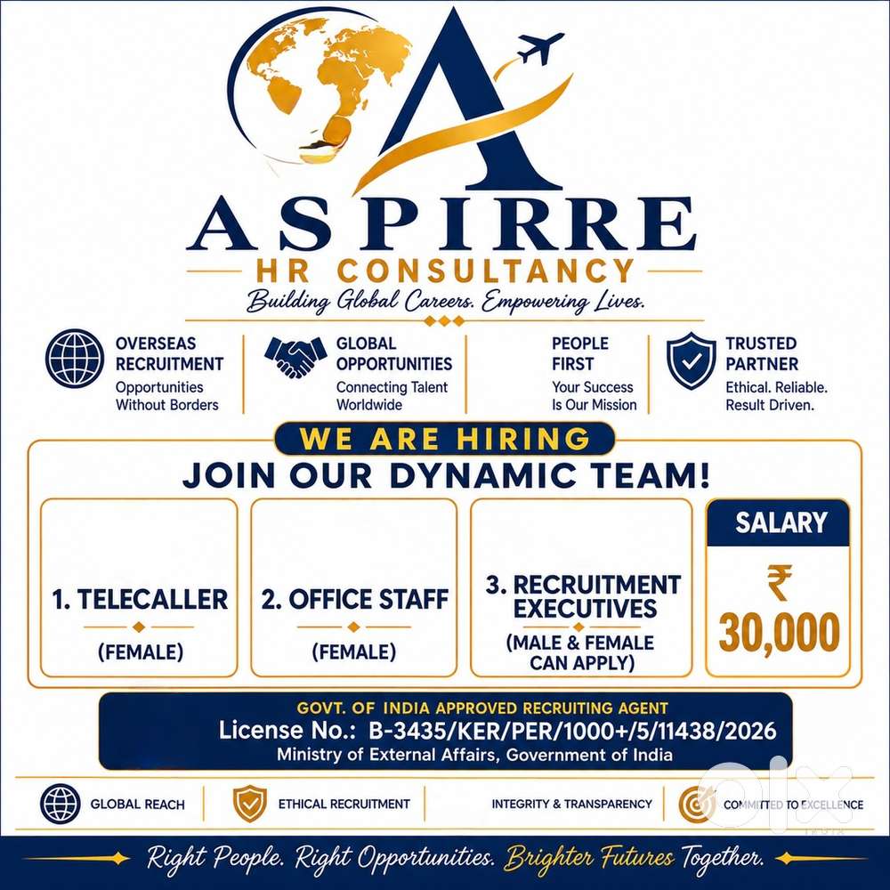 Office Assistant & Telecallers; Female | Immediate Hiring