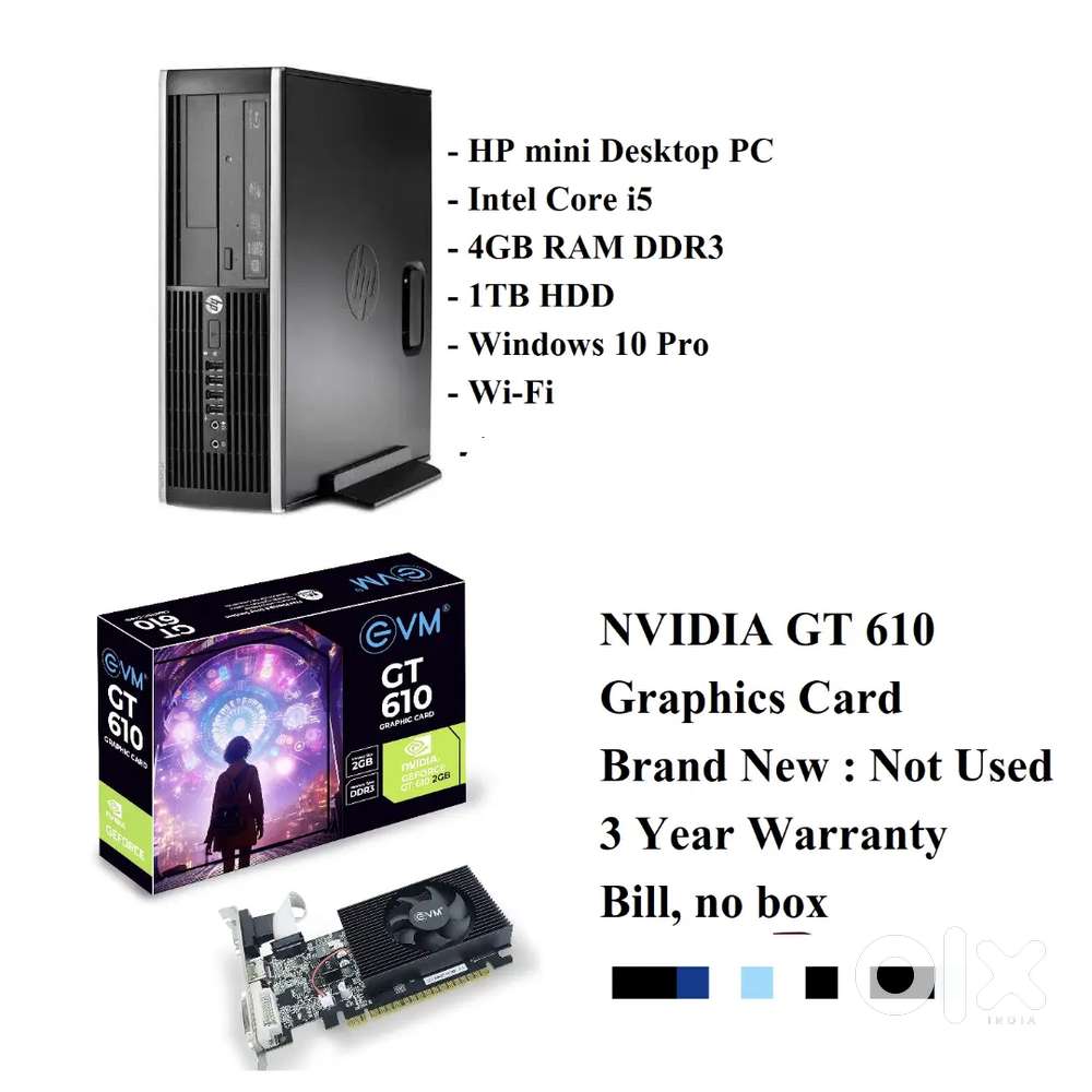HP mini Desktop PC i5 and NVIDIA GT610 Graphics card