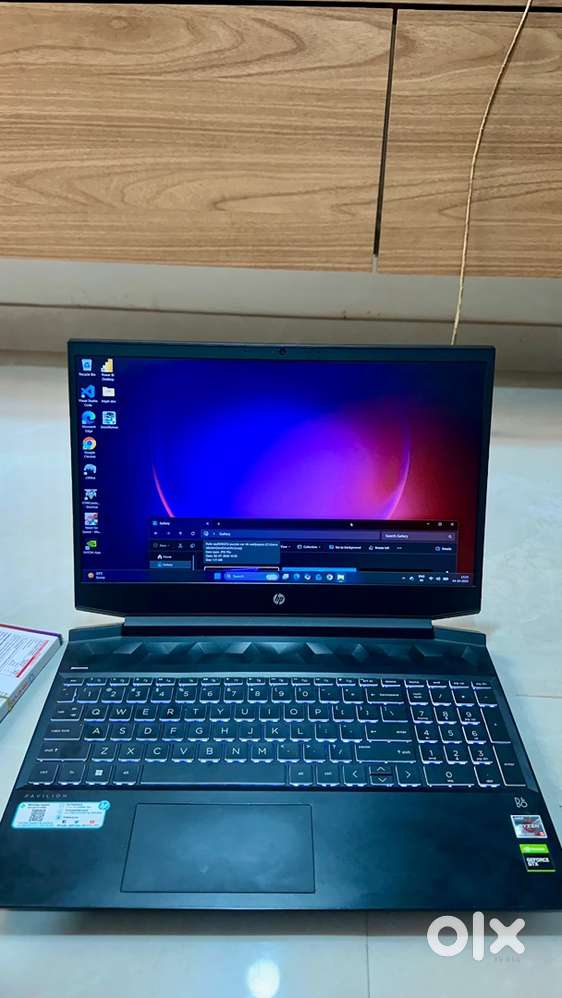 HP Pavilion gaming  (16 GB Ram, 512 SSD, 1 TB HDD, Nvidia 1650- 4 GB