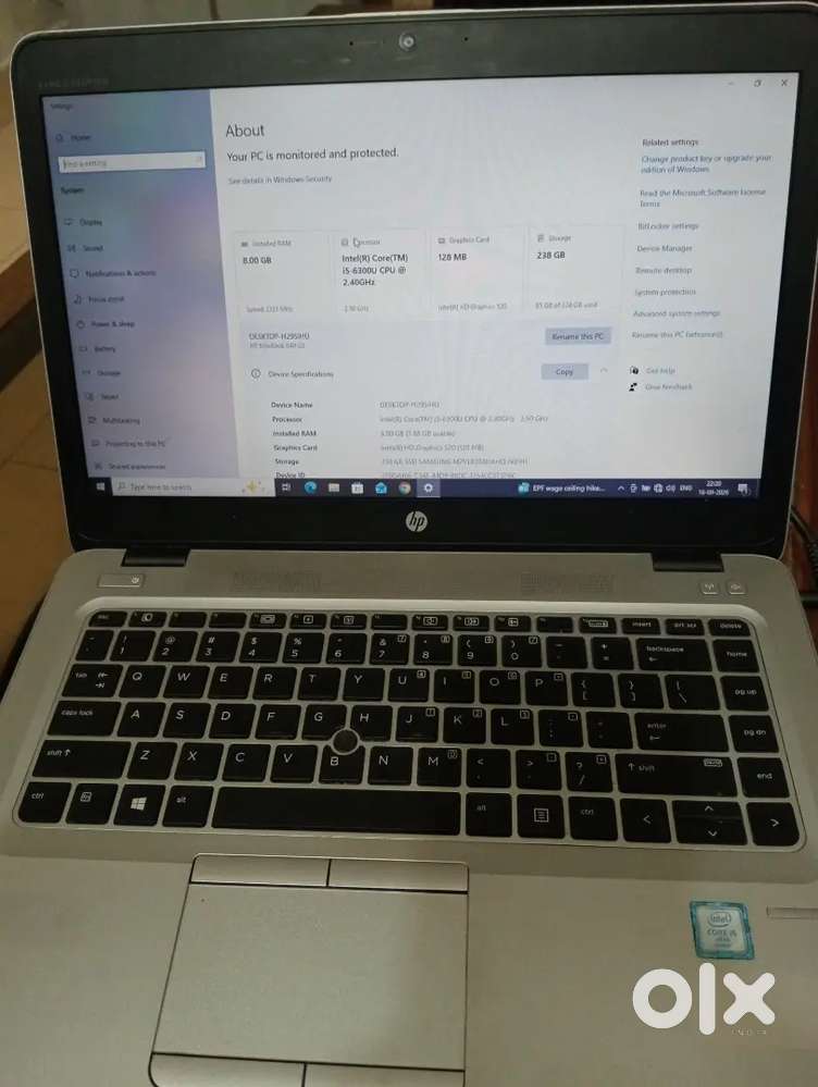Hp Elitbook commercial working ke liye best h 8/256