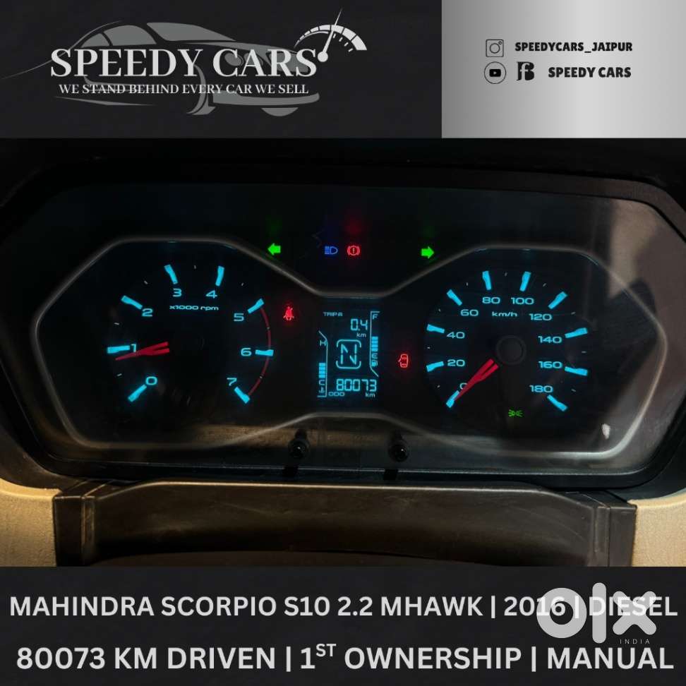 Mahindra Scorpio S10 7 Seater, 2016, Diesel