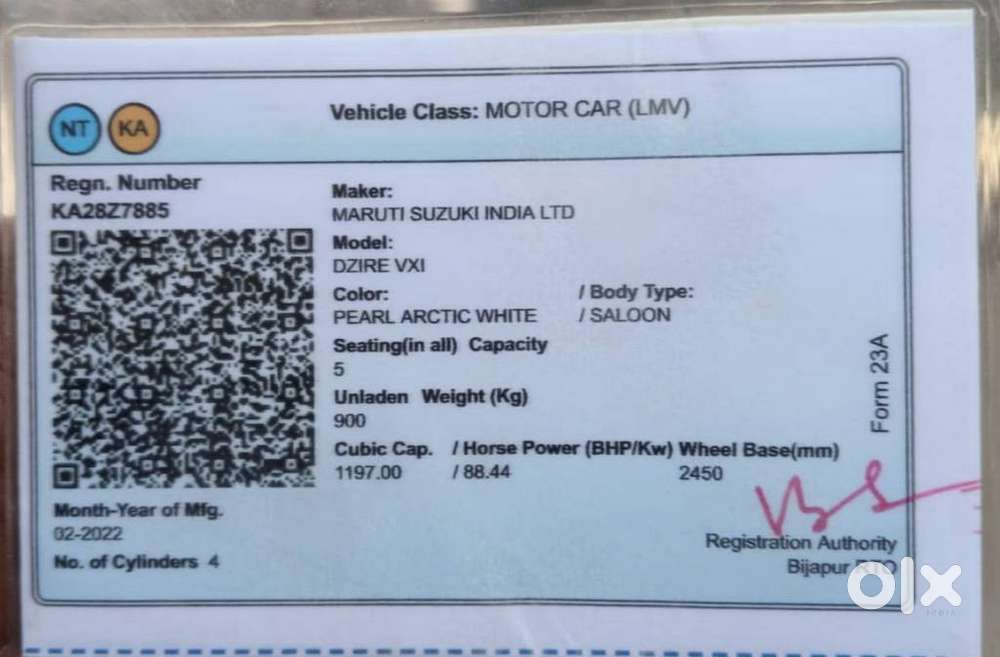 Maruti Suzuki Dzire 1.2 Vxi, 2022, Petrol