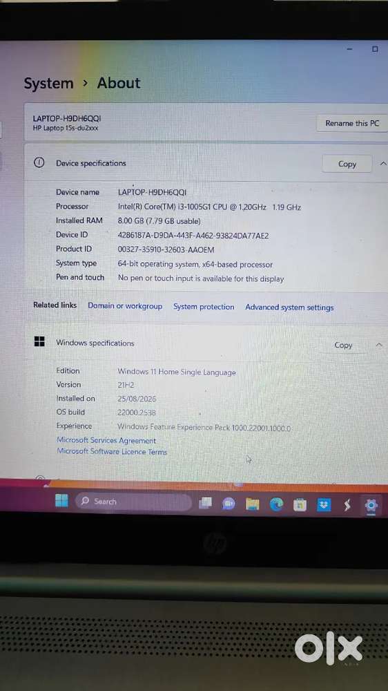Hp 15s-du2099tu
