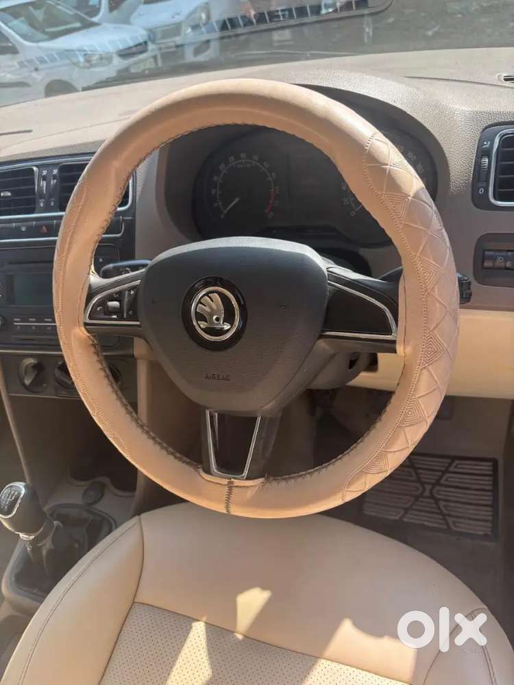 Skoda White Colour Car