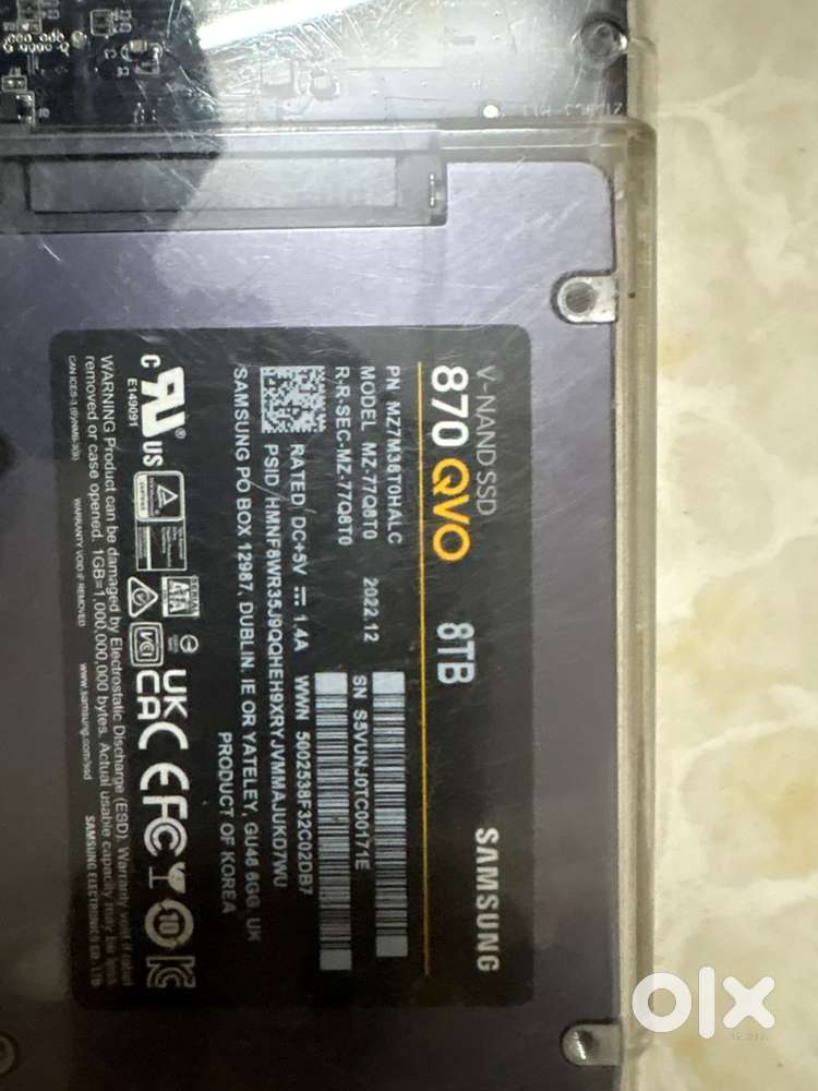 Samsung 870 QVO 8TB SATA 2.5 inch internal SSD