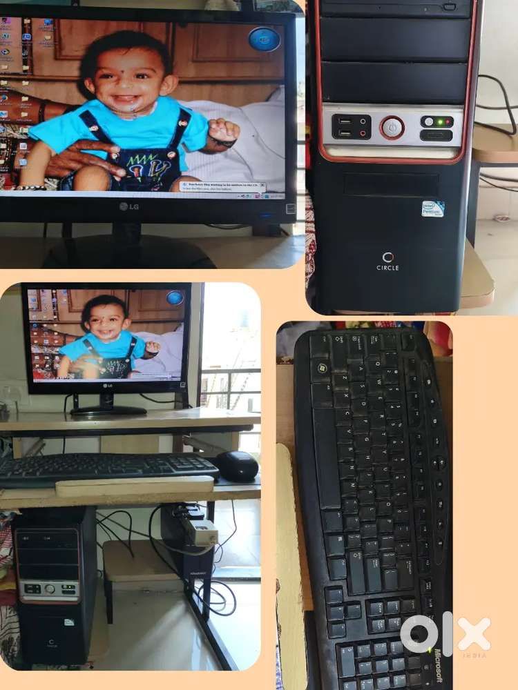 Premium lg conputer with desktop keyboard and cpu