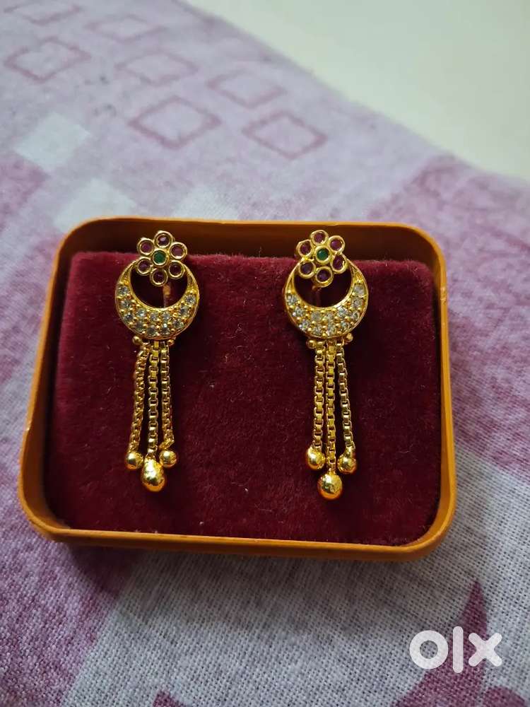 Rold gold Ear Rings Women 1821902995